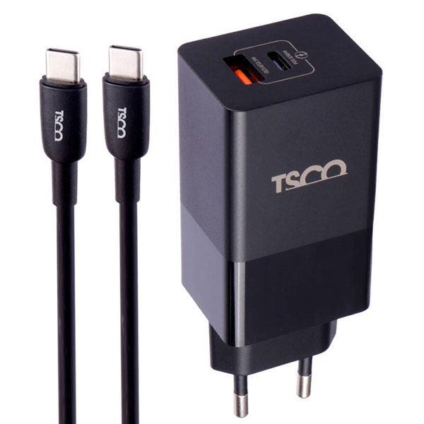 شارژر دیواری تسکو مدل TTC 67 به همراه کابل تبدیل USB-C TSCO TTC 67 Wall Charger With Cable Type-C